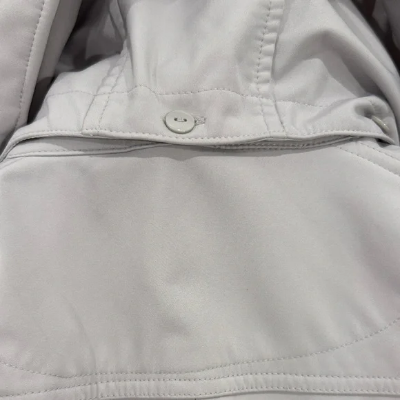 Women's Cream Trench Coat with detachable hood - Picture 5 of 5